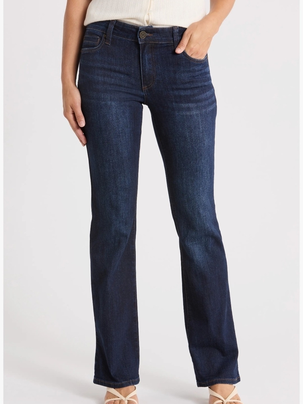 Kurt From Thw Kloth Women's Dark Blue Straight-Leg Jeans Size 8